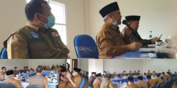 Wabup Kerinci Pimpin Briefing Tim Satgas Penanganan Covid 19, di Bukit Tengah
