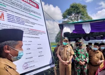 Sekda Asraf bersama Forkopimda Hadiri Deklarasi Bersama Penanganan Covid-19 di Desa Koto Tuo Kayu Aro