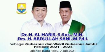 Pemkab Kerinci Ucapkan Selamat dan Sukses Atas Dilantiknya All-Haris-Abdullah Sani sebagai Gubernur dan Wakil Gubernur Jambi 2021-2024