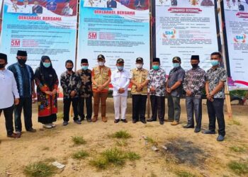 Pemkab Kerinci Gelar Vaksinasi Massal dan Deklarasi Bersama di Siulak Deras Mudik