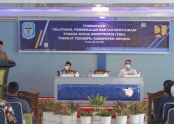Adirozal Buka Secara Resmi Pelatihan Tenaga Kerja Konstruksi