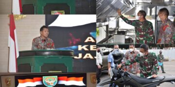 Perkuat Satgas BINTER TNI AD, SKK Migas – SKK Sumbagsel Serahkan Kendaraan Operasional