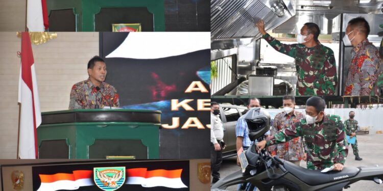 Perkuat Satgas BINTER TNI AD, SKK Migas – SKK Sumbagsel Serahkan Kendaraan Operasional