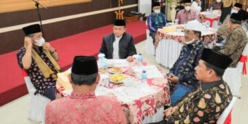 Bupati dan Wakil Bupati Tanjab Barat Sambut Kedatangan Gubernur dan Wakil Gubernur Jambi