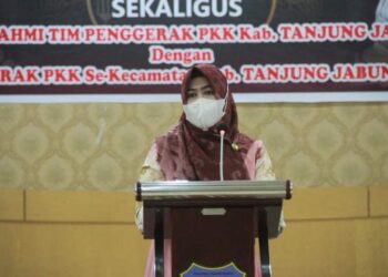 Ketua TP PKK Tanjab Barat Ajak Masyarakat Teladani Akhlak Agung Rasulullah Saw