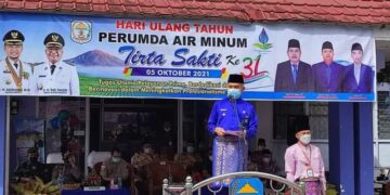 Hadiri HUT PDAM Tirta Sakti yang ke-31, Bupati Adirozal: Berikan Pelayanan Terbaik Kepada Konsumen