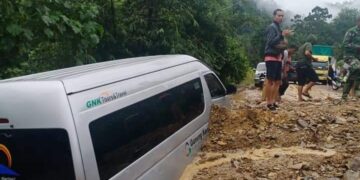 Longsor Kembali Terjadi Dijalan Nasional Kerinci-Merangin