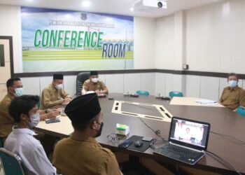 Dipimpin Langsung Presiden Jokowi Secara Virtual, Bupati UAS Hadiri Rakornas Vaksinasi