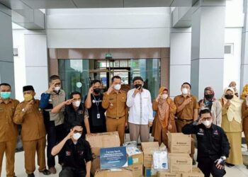 Pemkot Sungai Penuh Terima Bantuan APD Dari Kitabisa.com dan Yayasan Generasi Baik