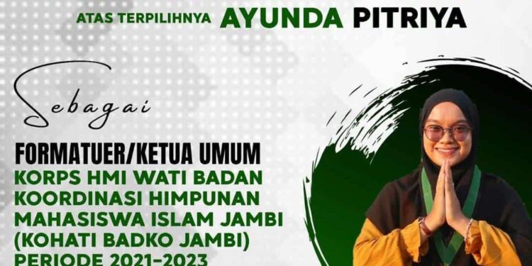 Pitriya Terpilih Sebagai Ketua Umum Badko Kohati Jambi