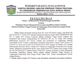 Ini Nama-nama yang Lulus Administrasi Lelang Jabatan Pemkot Sungai Penuh