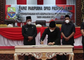 DPRD Provinsi Jambi Sahkan KUA-PPAS APBD Tahun Anggaran 2022