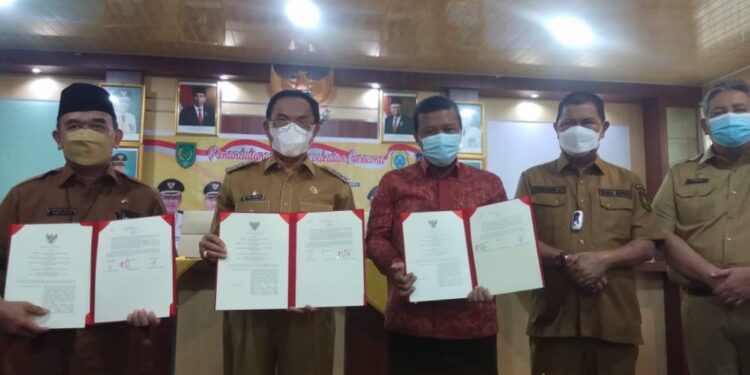 Tanjab Barat MoU bersama Tanjab Timur dan Indragiri Hilir