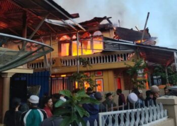 Kebakaran Di Desa Kumun Hilir, Satu Warga Meninggal Dunia