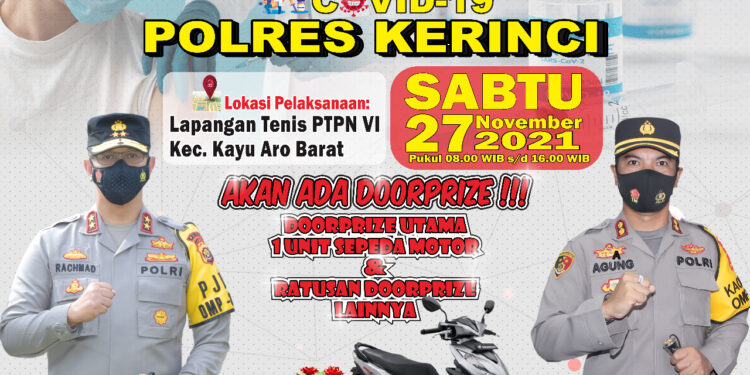 Di PTPN VI Kayu Aro, Polres Kerinci Gelar Vaksinasi Massal