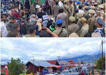 Aksi HMI Warnai HUT Sungai Penuh, Gubernur dan Walikota Dihadang