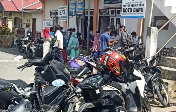 Desa Koto Baru, Kecamatan Tanah Kampung Gelar Vaksinasi Massal