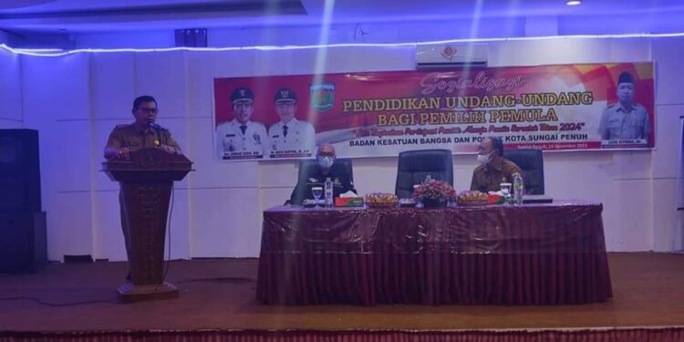 Leddi Sepdinal: Wako Ahmadi Buka Sosialisasi Undang-undang Pemilu Bagi Pemilih Pemula