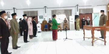 Sekda Zainal Lantik 19 Pejabat Diskominfo dan Dispusip Kerinci, Ini Nama-namanya