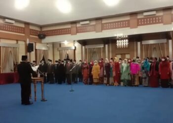 Ini Nama-nama 77 Pejabat Eselon III & IV yang Dilantik Wako Ahmadi
