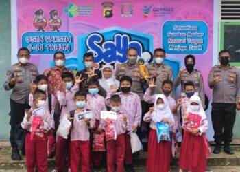 Polres Tanjab Barat Gelar Vaksinasi Anak Umur 6 – 11 Tahun