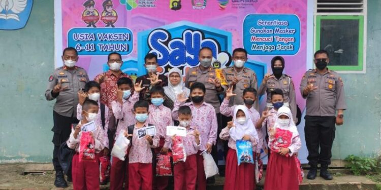 Polres Tanjab Barat Gelar Vaksinasi Anak Umur 6 – 11 Tahun