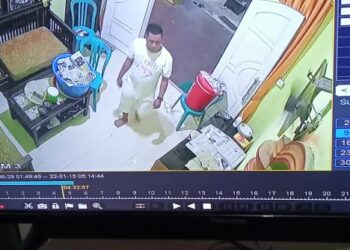 Aksi Pencurian di Muara Papalik Terekam CCTV