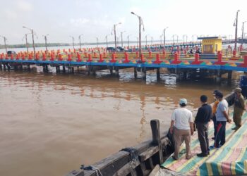 Dampak Hantaman Kapal, Jembatan Wfc Akan Dipasang Portal Pembatasan Pengunjung