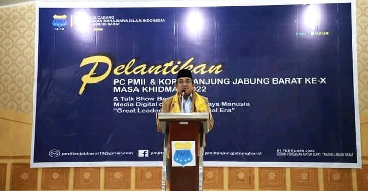 Bupati UAS Hadiri Pelantikan PC PMII dan Kopri Tanjab Barat