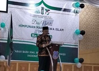 Dihadiri Bupati UAS, HMI Cabang Tanjab Barat Gelar Peringatan Dies Natalis HMI yang ke-75