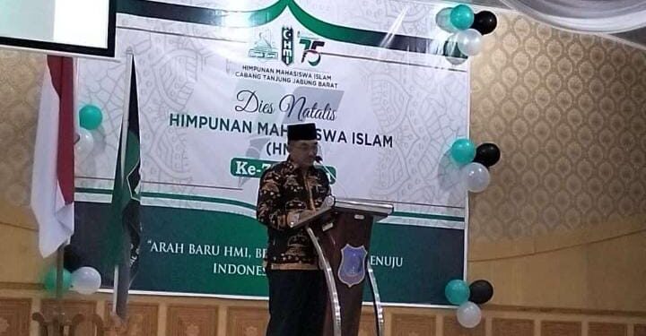 Dihadiri Bupati UAS, HMI Cabang Tanjab Barat Gelar Peringatan Dies Natalis HMI yang ke-75
