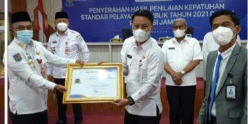 Pemkot Sungai Penuh Peringkat 1 Kepatuhan Pelayanan Publik