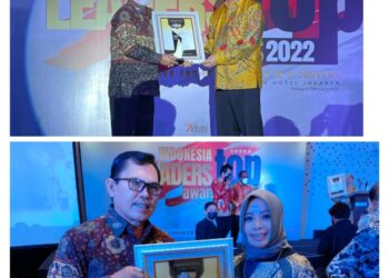 NEL AINI ST.MT, Wako Ahmadi Terima Penghargaan “Indonesia Top Leader 2022”