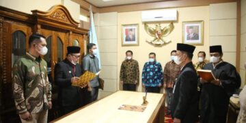 Pj. Sekda Alfian Dilantik Wako Ahmadi