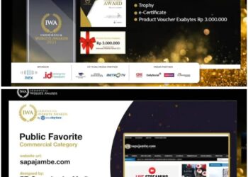 Sapajambe.com Berhasil Raih Publik Favorit Winner di Ajang IWA 2021