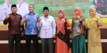 Bupati UAS dan Wabup Hairan Sambut Kunjungan Kerja Dandenpom II/2 Jambi