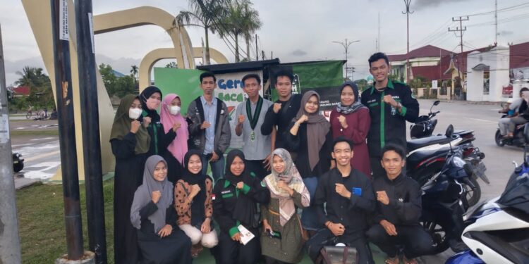 Gerakan Literasi, HMI Tanjab Barat Buka Gerobak Baca Insan Cita