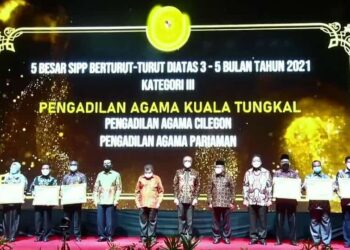 Pengadilan Agama Kuala Tungkal Raih Juara 1 Nasional SIPP dari Mahkamah Agung