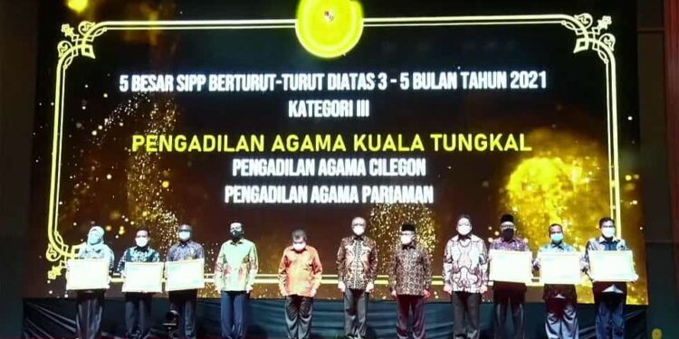 Pengadilan Agama Kuala Tungkal Raih Juara 1 Nasional SIPP dari Mahkamah Agung