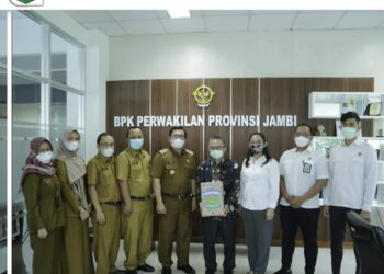 Wako Ahmadi Serahkan LKPD ke BPK RI Perwakilan Provinsi Jambi 