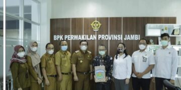 Wako Ahmadi Serahkan LKPD ke BPK RI Perwakilan Provinsi Jambi 