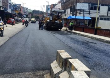 Pekerjaan Hotmix Mulai Dikerjakan, Wako : Terimakasih PT. Lawang Agung