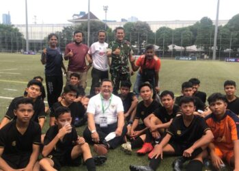 Sekretaris Menpora RI,Joni Mardizal Saksikan laga Jambi vs Maluku di DKI