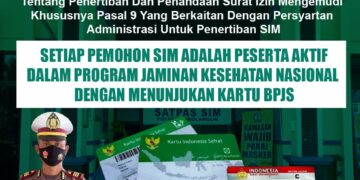 Satlantas Polres Sarolangun Sosialisasi Perubahan Regulasi Penertiban SIM dengan Menunjukkan Kartu BPJS
