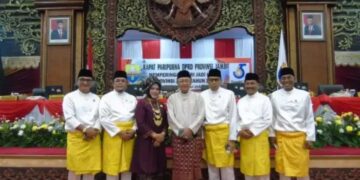 Bupati Cek Endra Hadiri Rapat Paripurna HUT Provinsi Jambi Ke-65