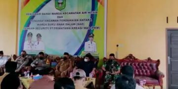 Bupati Cek Endra Hadiri Deklarasi Damai Warga Air Hitam