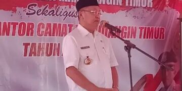 Bupati didampingi Wabup Sarolangun Hadiri Hari Jadi ke-1 Kecamatan Mandiangin Timur