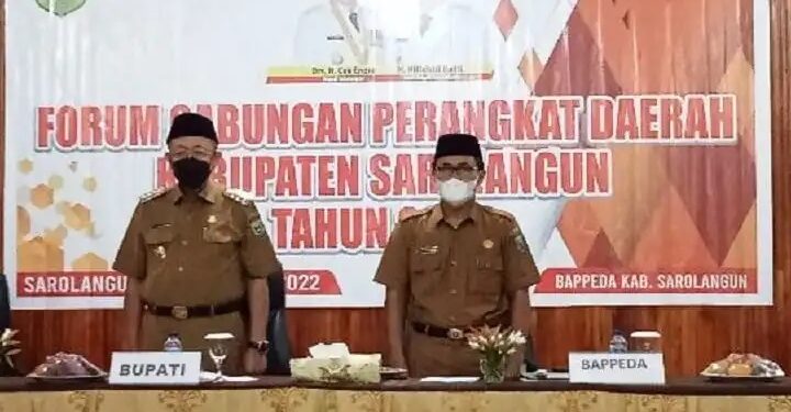 Bupati Sarolangun Buka Forum Gabungan OPD Tahun 2022