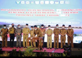 Wawako Antos Hadiri Musrenbang RKPD Provinsi Jambi Tahun 2023