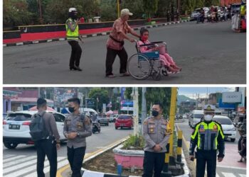 Polres Kerinci Gelar Pengaturan Lalin di Pasar Ramadhan